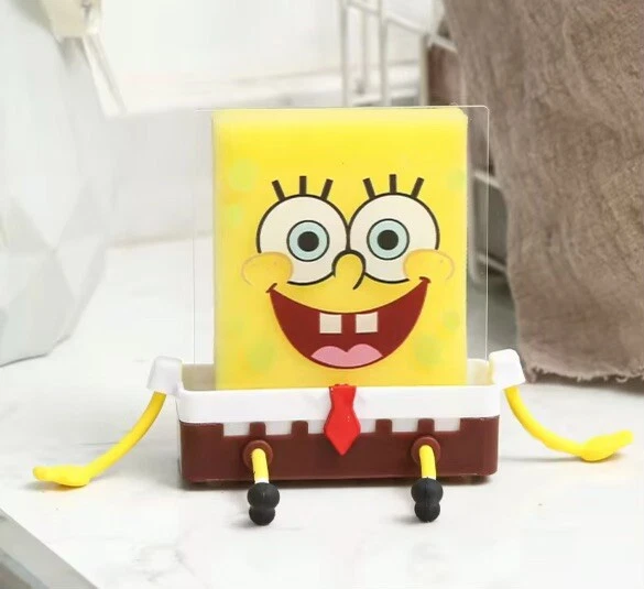 Soporte de esponja para lavavajillas de cocina estante paño de cocina cepillo bob esponja regalo perfecto Foto 4 de 4