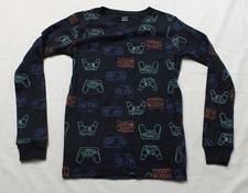 Carter's Boy's Long Sleeve Graphic Gamer Pajama T-Shirt ZS6 Blue 14/14A