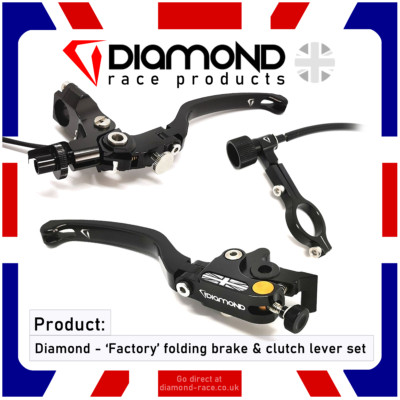 Diamond - 'Factory' Klapp Brems & Kupplungshebel Set - Yamaha YZF-R1 - 2021-2022