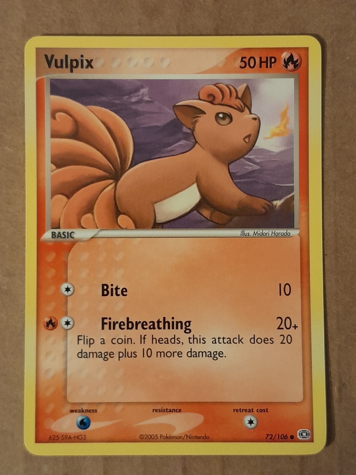 Pokemon Vulpix 72/106 ex Emerald NM-MINT See Pictures