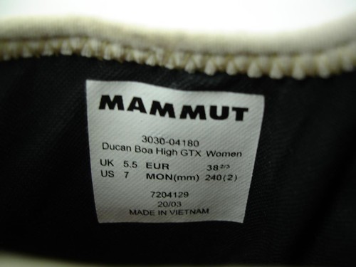 Damen Gr. 7 Mammut Ducan BOA High GTX weiß wasserdicht Wanderschuhe technisch - Bild 15 von 16