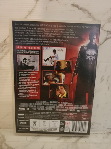 The Punisher DVD 2004 R4 John Travolta Marvel - Picture 2 of 2
