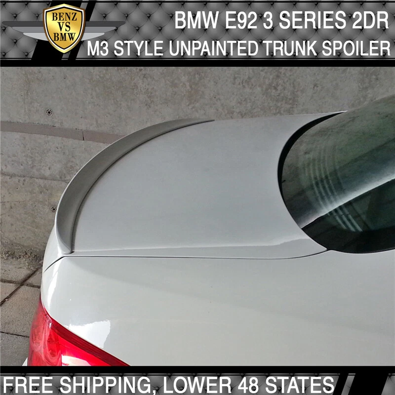 07-13 BMW 3 Series E92 2Dr M3 Style Unpainted ABS Trunk Spoiler Foto 4 de 4