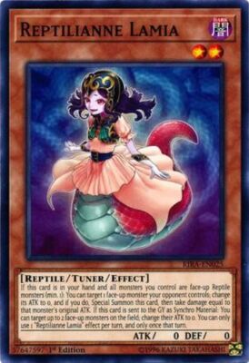 Yu-Gi-Oh! Reptilianne Lamia Card - RIRA-EN025 Common 1st Edition (Rising Rampage)