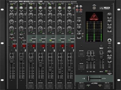 Behringer Pro Mixer DX2000USB 7-channel DJ Analog Mixer Black