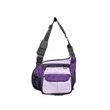 WESTERN PACK KORUS FANNY PACK MESSENGER BAG TWO TONE PURPLE COMFORT STRAP