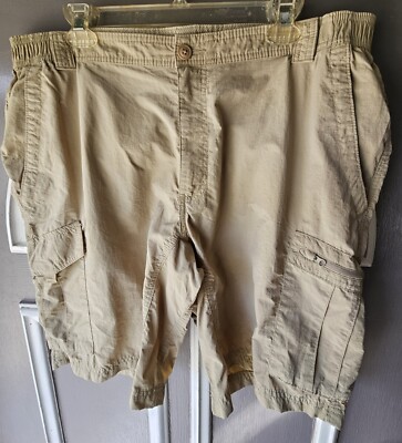 Outdoor Fishing Field And Stream Cargo Shorts Field Stream 2XL Tan Fishing Hunting Utility Cargo