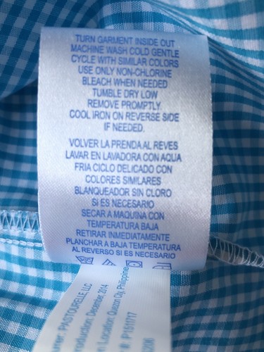Marmellata Dress Smocked Tropical Fish Aqua Blue Checked Sz 4 NWT $70 - Picture 6 of 11