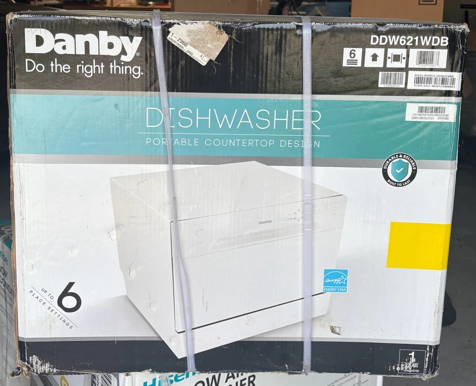 Máquina de lavar louça Danby DDW621 6 lugares ajuste Energy Star bancada compacta - Branco - Imagem 4 de 4