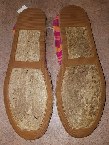 NEW OLD NAVY STRIPED ESPADRILLE CANVAS SUMMER SHOES SZ 10 - Picture 5 of 5