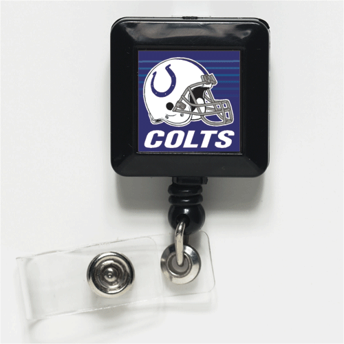 Indianapolis Colts Retractable ID Badge Credentials Holder - Imagen 1 de 1