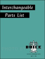 Buick Olds Parts Interchange Buch 1934 1935 1936 1937 1938 1939 1940 1941 1942