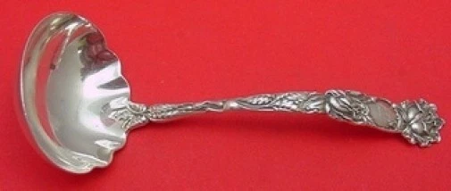 Bridal Rose by Alvin Sterling Silver Sauce Ladle 5 1/2" Serving