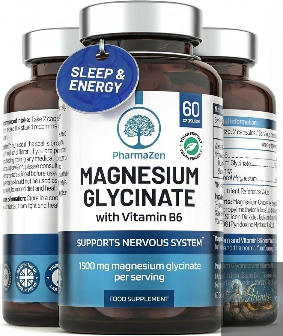 Magnesium Glycinate High Strength 1500mg - High Absorption, Easy to Digest