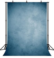 5x7 Ft Retro Blue Art Portrait Backdrop Vinyl Photography Studio Prop PGT525A