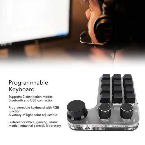 `Programmierbare Tastatur Mit RGB 3 12 Tasten BT DIY Multifunktionstas - Bild 2 von 22