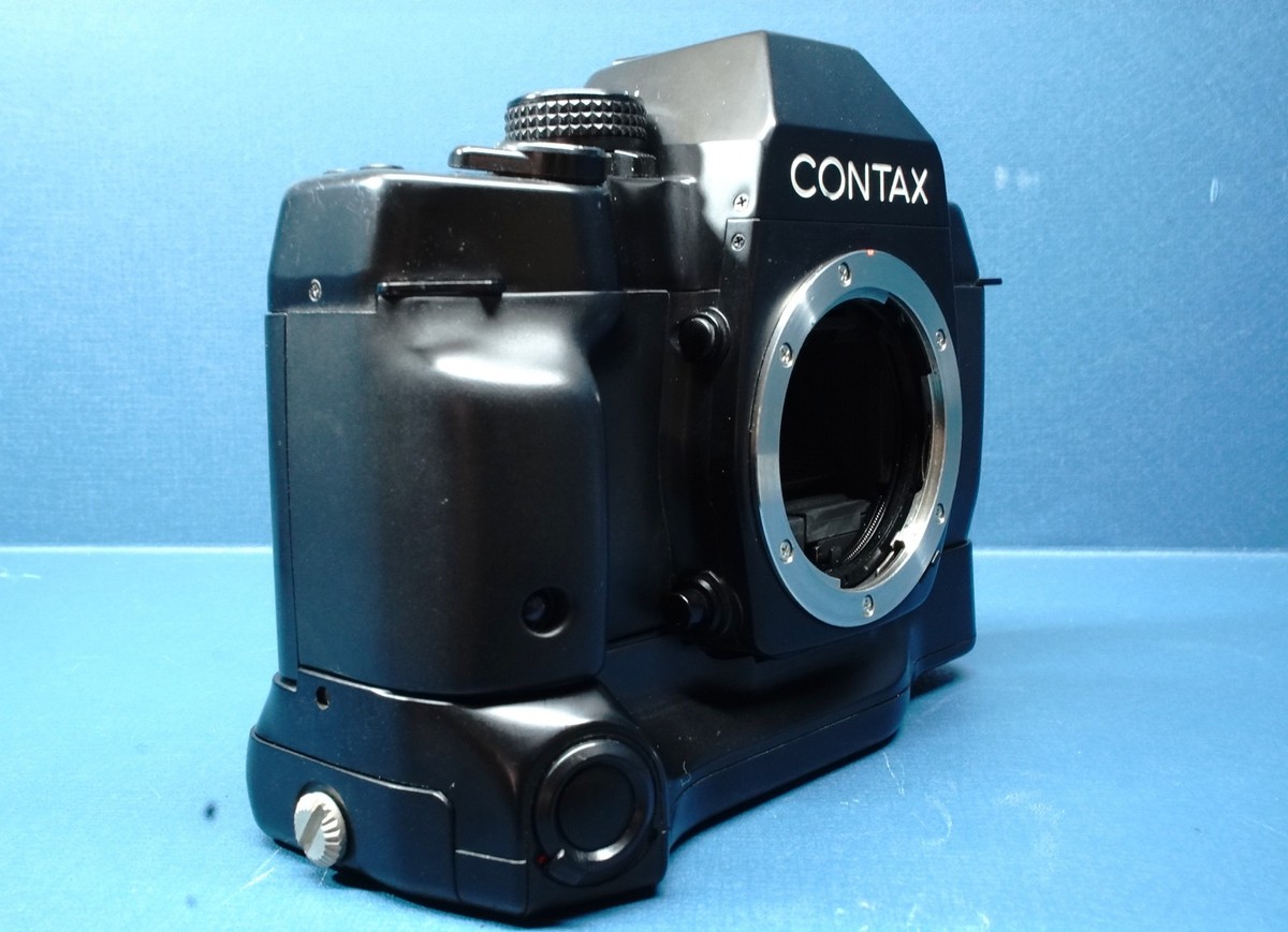 US DDP Shiping [MINT] Contax ST SLR Film Camera Black + P-7