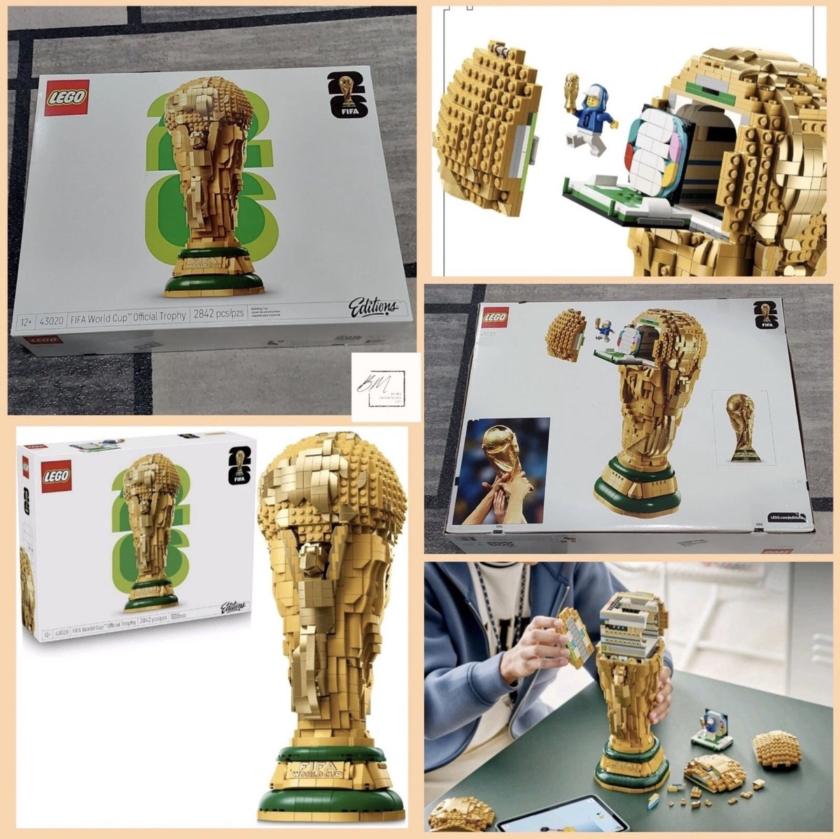LEGO Editions FIFA World Cup Official Trophy Building Set 43020 IN 
