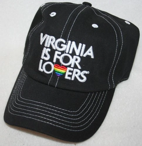 VIRGINIA IS FOR LOVERS Rainbow Heart Logo Adjustable HAT / CAP Brand NEW LGBTQ