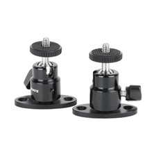 2 PCS 1/420 Inch Mini Ball Head Ceiling Mount For CCTV Video Monitor 24004