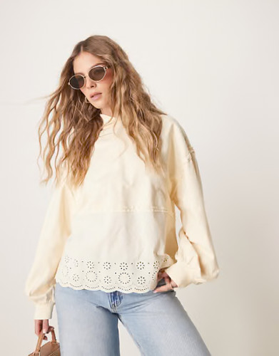 Asos Design | Topshop ASOS DESIGN oversized hoodie with embroidery Sz S