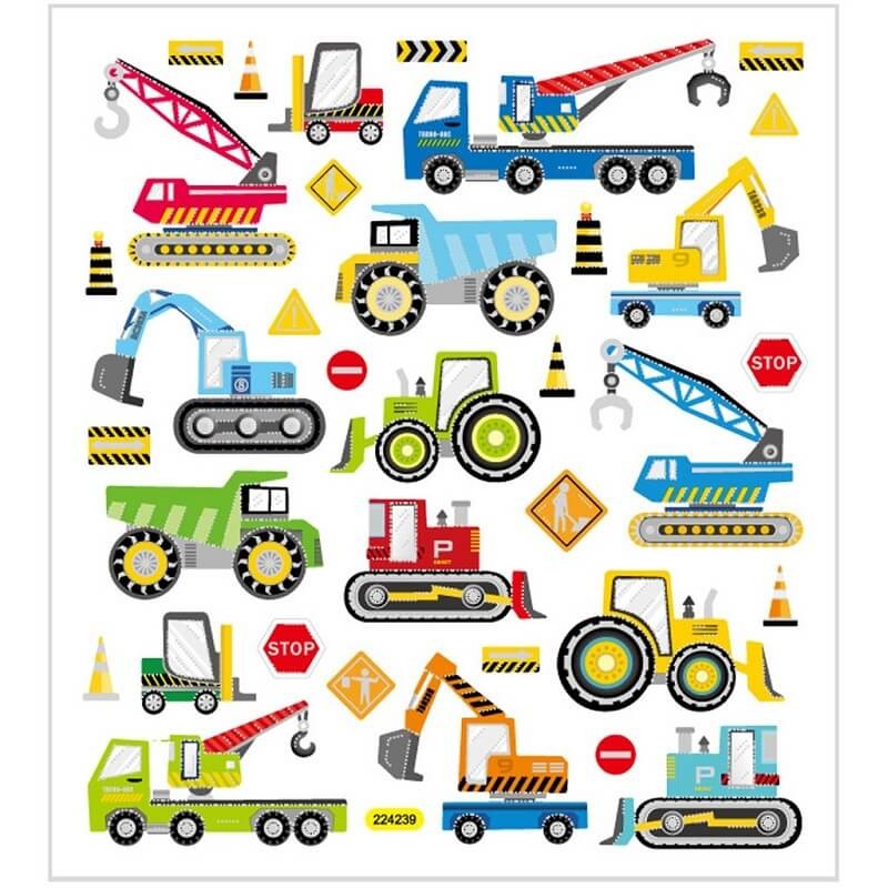 Sticker Baustellenfahrzeuge