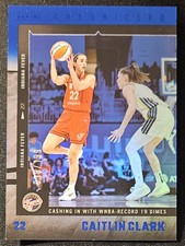 2025 Panini Caitlin Clark Chronicles Blue Holo WNBA Card #6 - Serial # 38/199