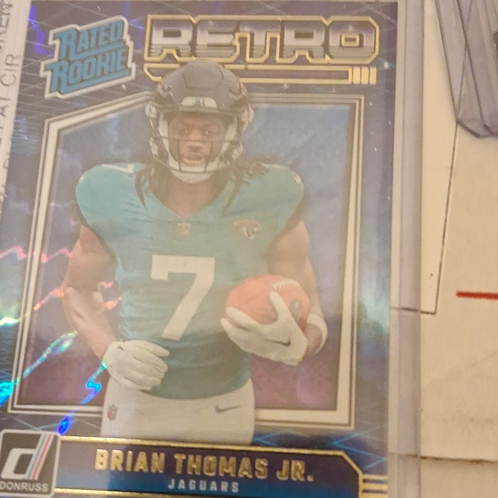 2024 Panini Donruss Brian Thomas Jr. Jaguars Rated Rookie Retro #17 Card