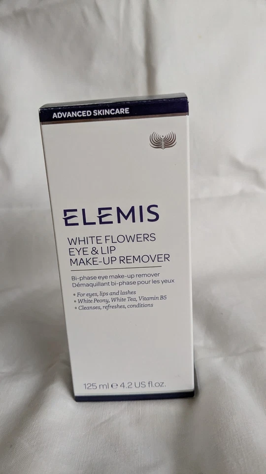 UNUSED NEW BOXED 125ML ELEMIS WHITE FLOWERS EYE AND LIP MAKE UP REMOVER - Image 3 of 3