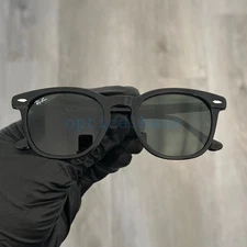 Ray-Ban Sunglasses RB2298 HAWKEYE 901/31 Polished Black Frames Green G-15 52 mm