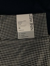 Nine West Women's Plus Stretch Knit Bootcut Pants 1X Kohls New With Tags $40