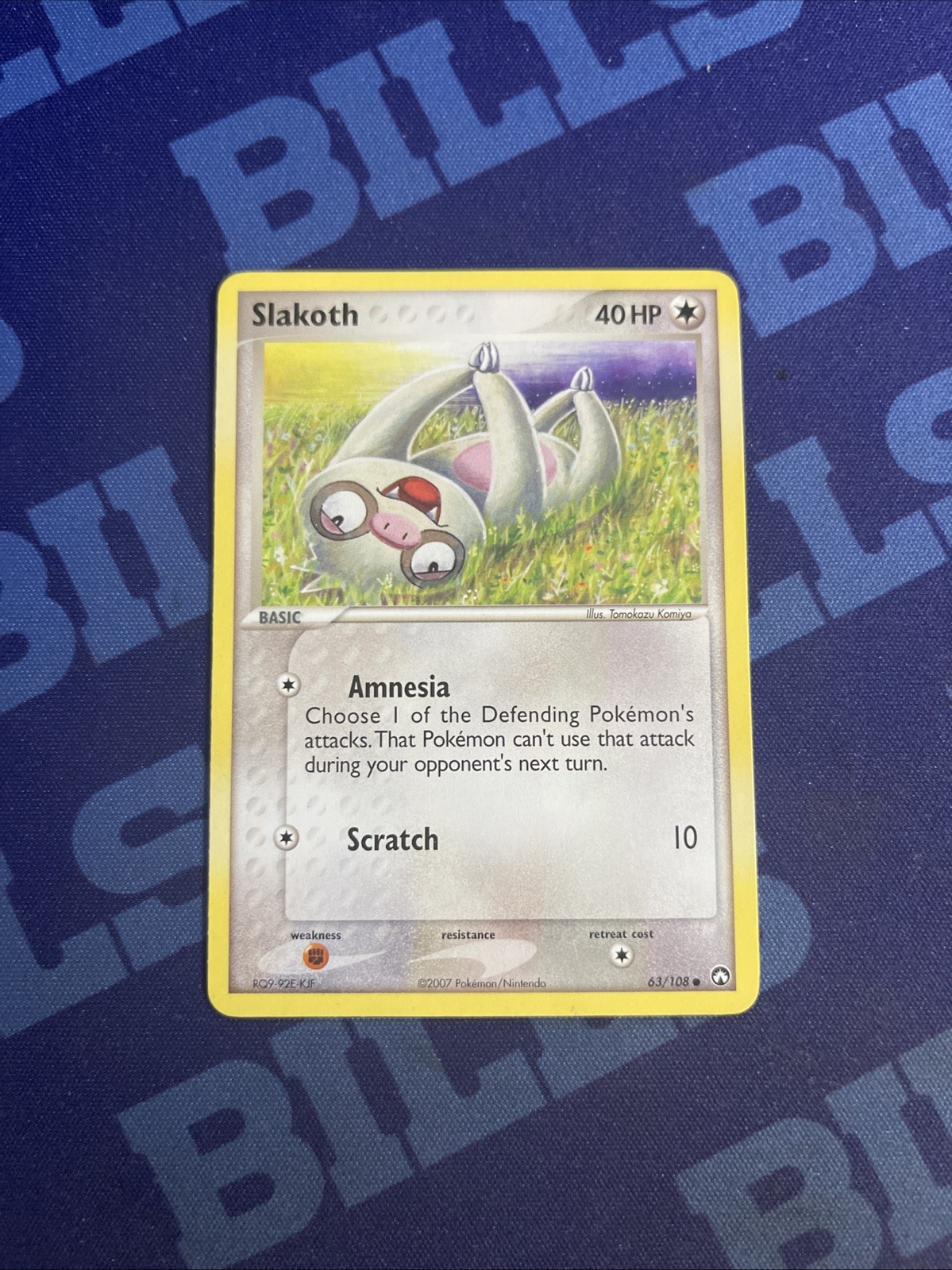 Pokemon Slakoth 63/108 Power Keepers Komiya Art LP