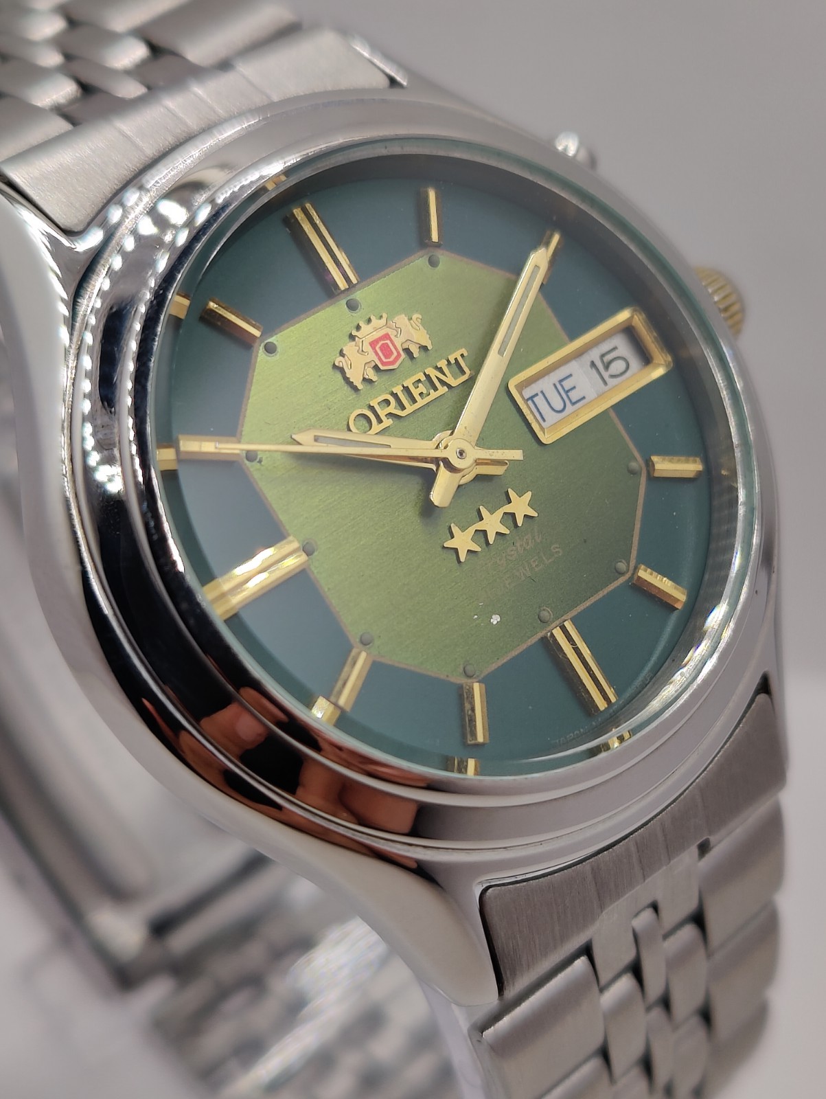 Orient  Automatic Day/Date Green Dial Japanese Me… - image 1