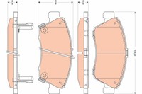 TRW GDB3478 Bremsbelagsatz, Scheibenbremse FüR Honda