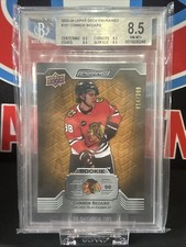2023-24 Upper Deck Engrained #101 Connor Bedard Oak /399 BGS 8.5 RC