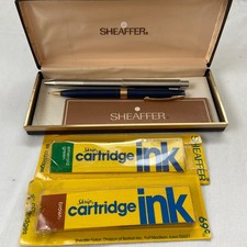 Vintage Sheaffer Pen and Pencil Set Ink Cartr...