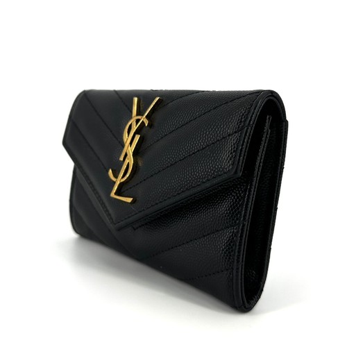 Porte carte enveloppe Saint Laurent vendre avec quincaillerie dorée 414404 135121070