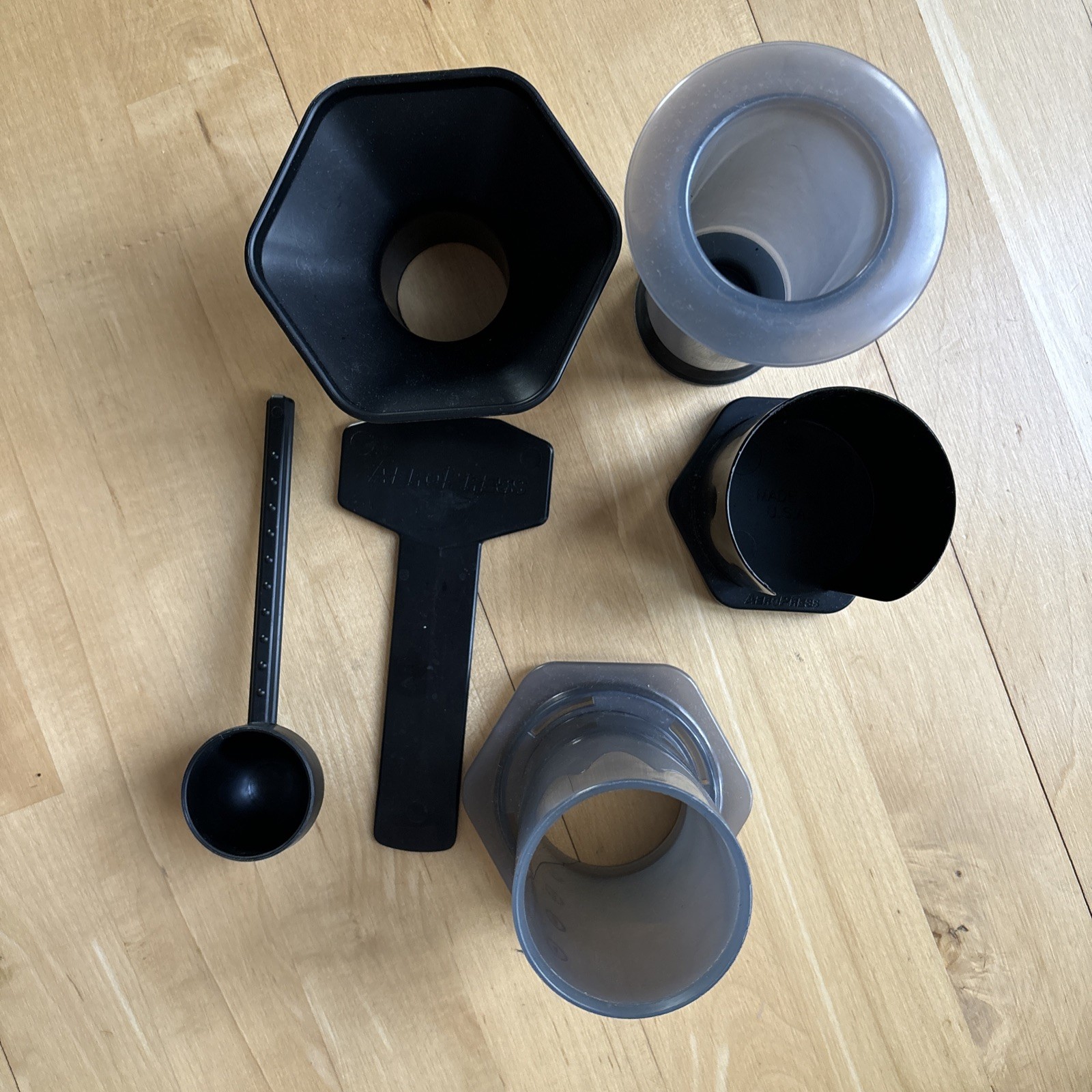 Parts Plunger Set Funnel Scoop Stir Filter Holder No Filter Cap Used