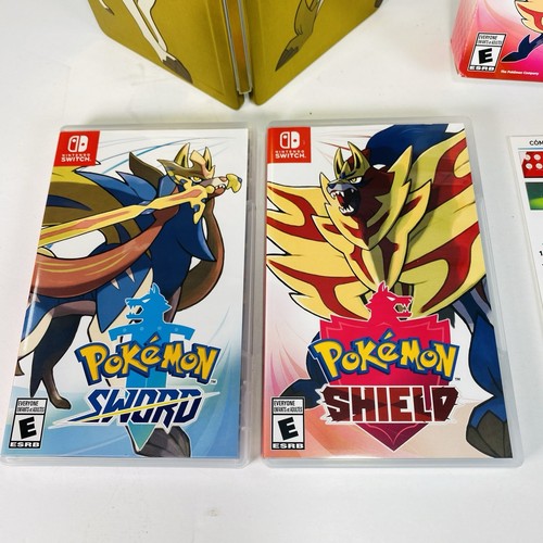 Pokemon Sword & Shield SteelBook Double Pack Nintendo Switch Complete in Box CIB - Picture 2 of 16