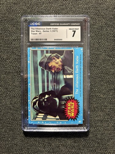 1977 Topps Star Wars #7 The villainous Darth Vader — CGC 7