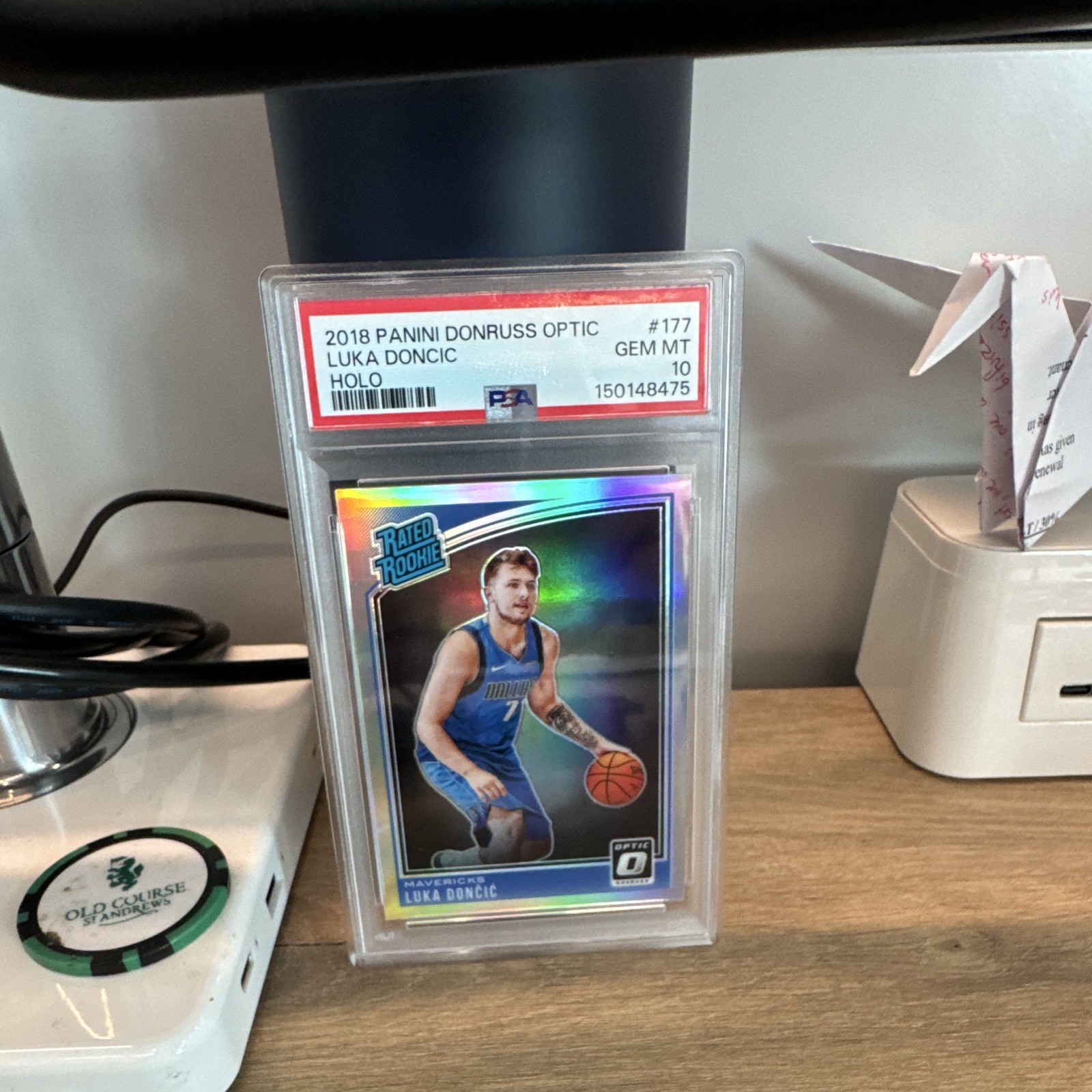 Panini 2018-19 Donruss Optic Luka Dončić Rated Rookie Holo #177 PSA 10