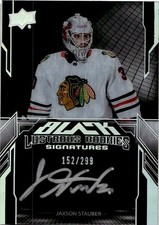 2023-24 SPx UD Black Lustrous Rookie Signatures Jaxson Stauber RC Auto /299