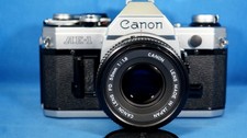 CANON AE-1 Camera W/ FD50 mm 1.8/FD 100-200 5.6 CLA'd with 6 Months Warranty