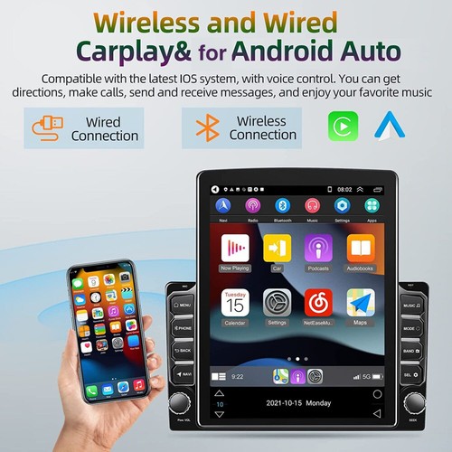 9.7" FOR FORD MUSTANG 1994- 2003 2004 STEREO RADIO WIRELESS CARPLAY ANDROID 15.0 - Foto 11 di 23
