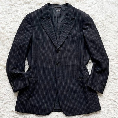 Giorgio Armani BORGO21 セットアップスーツ　BLACK GIORGIO ARMANI BORGO21 Suit Set with Black Tag and Black Stripes