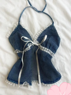 #ad Women Coquette Y2K Aesthetic Cami Top Floral Lace Animal Print Halter Tank XS XL $28.99