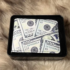 NIB Buckle-Down Men's Bi-fold Wallet -  Hundred Dollar $100 Bills Design