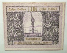 N°27V BANKNOTE OSTERREICH GUTSCHEIN 1920