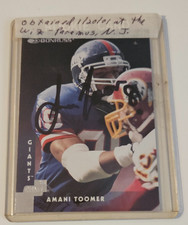 1997 Donruss, Amani Toomer, NY Giants, Autographed Card #69
