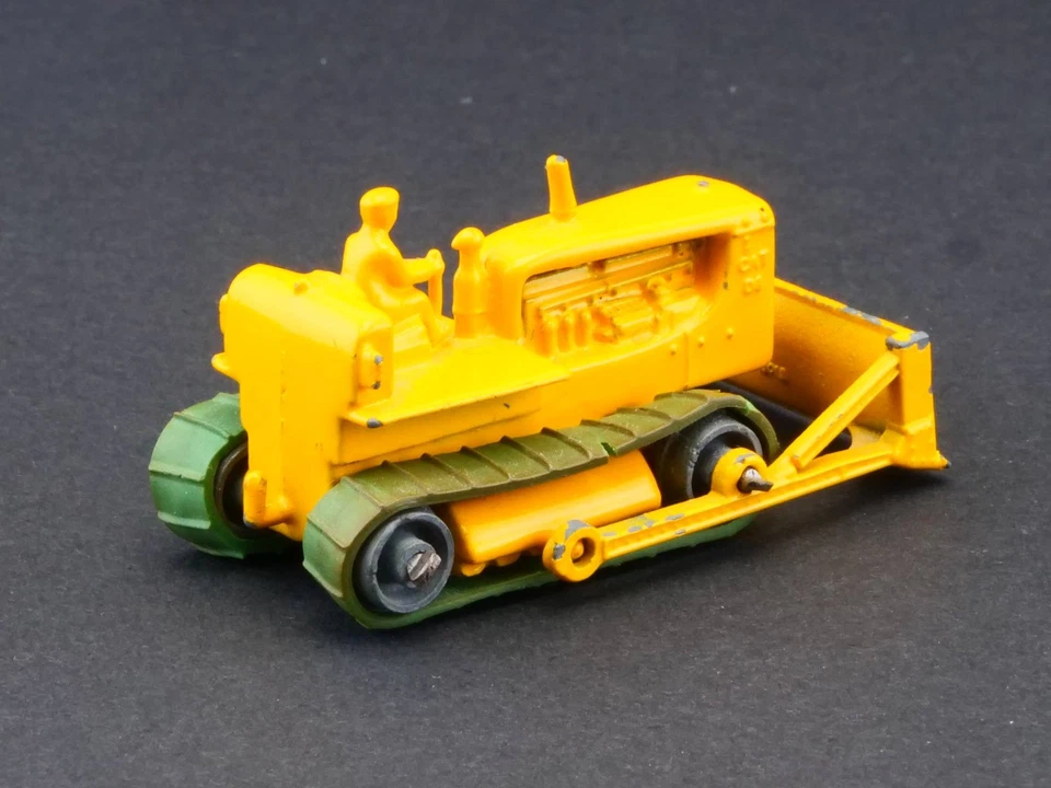 Matchbox 18 B regular wheels Caterpillar Bulldozer 1958 1706-02-65 - Bild 4 von 4